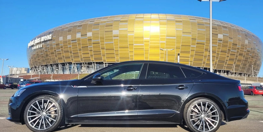 Audi A5 cena 155000 przebieg: 86000, rok produkcji 2019 z Gdańsk małe 211